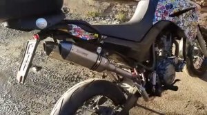 Выхлопная система с прострелами на мотоцикл Yamaha XT 660 X