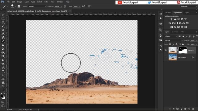 How to Remove Clouds in Photoshop CC, CS6 | Magic Cloud Removal Trick смотреть онлайн