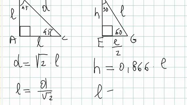 triangoli rettangoli con angoli di 30°- 60° e 45 смотреть онлайн