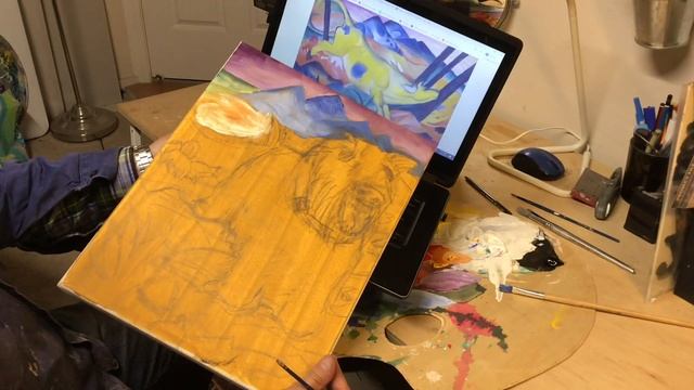 Animal Painting - Stage 2 - Painting in the background смотреть онлайн