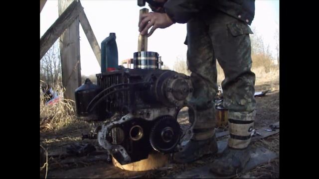 Трактор МТЗ 82 Ремонт двигателя Лопнул коленвал смотреть онлайн