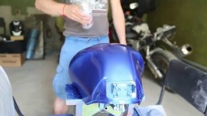 Аэрозольная краска Металлик: покраска мотоцикла из баллончика