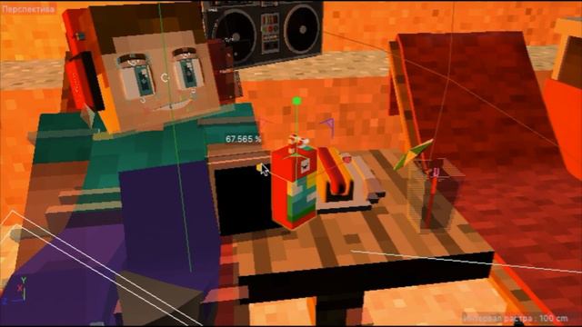 minecraft speed art cinema 4d смотреть онлайн