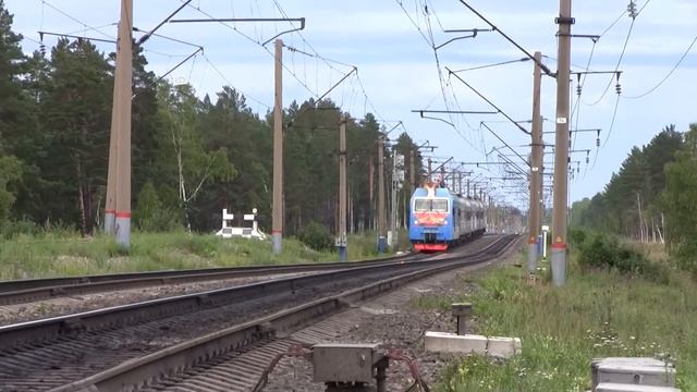 Электровоз ЭП1П 074 С пассажирским поездом Улан Удэ Северобайкальск Вос Сиб жд Бурятия смотреть онлайн