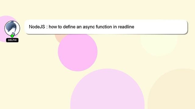 NodeJS : how to define an async function in readline смотреть онлайн