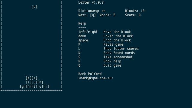 Lexter, falling letter word puzzle game смотреть онлайн