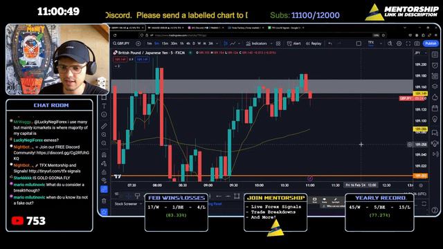 🔴 LIVE FOREX TRADING - GBP RETAIL SALES!! - February 16, 2024 ( XAUUSD & GBPJPY )
