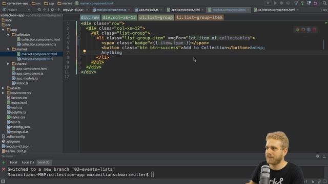 LISTS, EVENTS & DATABINDING - Angular 2.0 Final - Getting Started смотреть онлайн