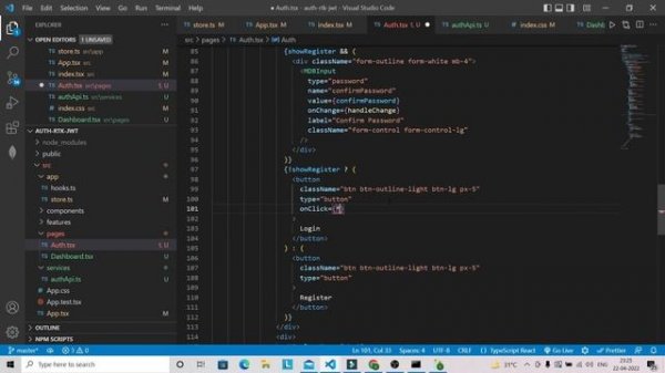 React JWT Authentication App using RTK Query | RTK Query Auth | Redux-Toolkit | React TypeScript