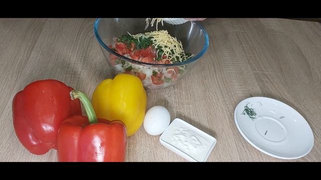 Фаршированный перец половинками без риса! Как приготовить фаршированный перец в духовке! Рецепт. смотреть онлайн