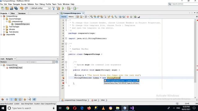 StringTokenizer in java | Java StringTokenizer смотреть онлайн