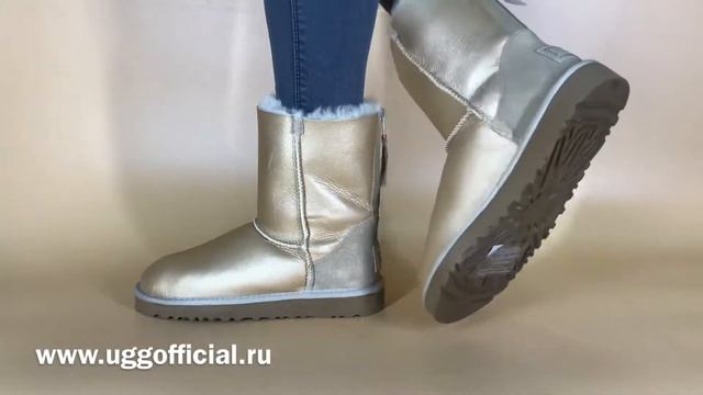Обзор женских угг с молнией UGG Zip Soft Gold, видео на ногах! смотреть онлайн