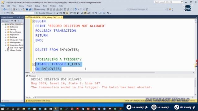 SQL Server Developer - Triggers. Part I. #database #sqlserver #ai #youtube смотреть онлайн