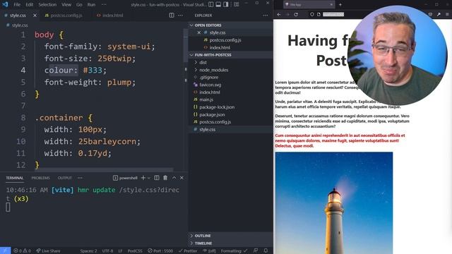 Ridiculous & fun (and maybe kinda of useful?) PostCSS plugins смотреть онлайн