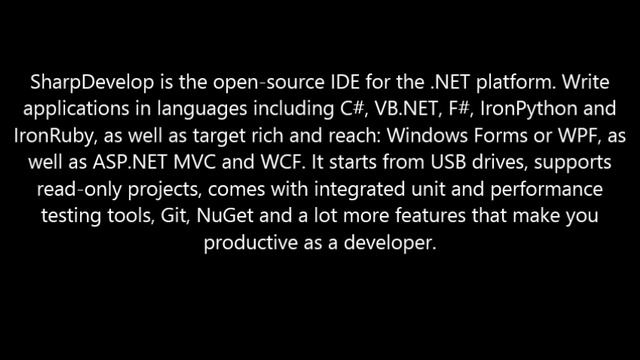 Download SharpDevelop Here! Open Source IDE Software смотреть онлайн