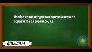 Плоское зеркало.Физика 8-9 класс