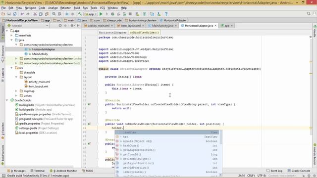 Android Horizontal RecyclerView Working Example (in Hindi) | Cheezy Code смотреть онлайн