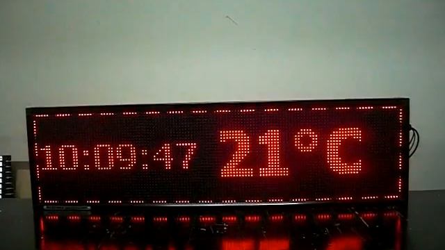 Бегущая рекламная строка с изменением надписи. Фабрика Диодов смотреть онлайн