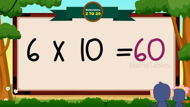 2 to 10 Multiplication, Table of 2 to 10 Multiplication Time of tables 2 to 20 - MathsTables смотреть онлайн
