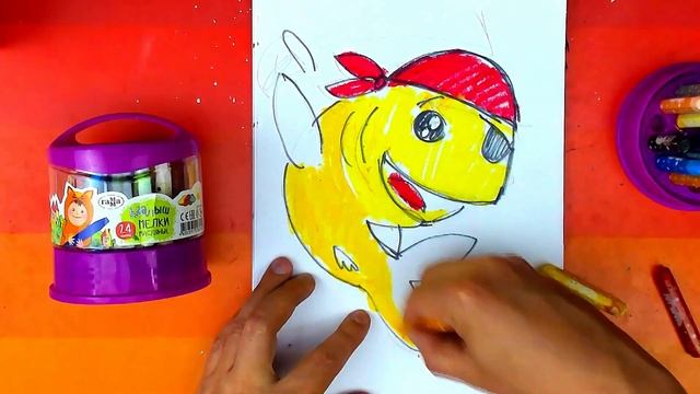 Рисуем РЫБА - ПИРАТ с РыбаКит