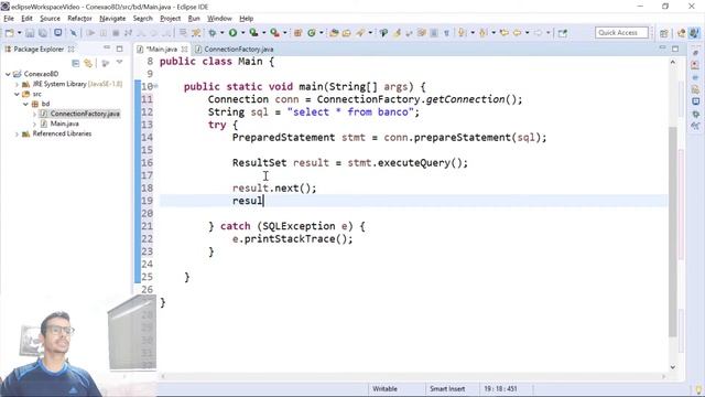 Executando comandos SQL em Java (parte 2) смотреть онлайн