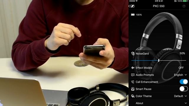 SENNHEISER PXC 550 주요기능 간단소개 смотреть онлайн
