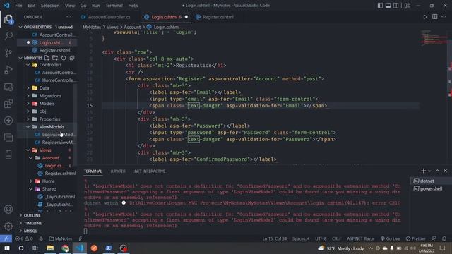 #7. Notes App in ASP NET CORE 6 and SQL SERVER | In Nepali смотреть онлайн