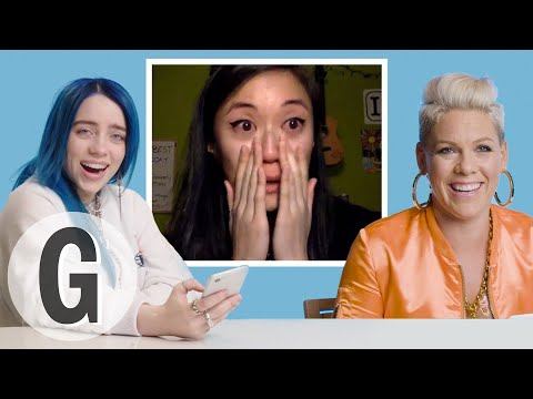 Билли Айлиш, Пинк, Холзи и другие: самые эмоциональные моменты рубрики «Звезды смотрят каверы» смотреть онлайн