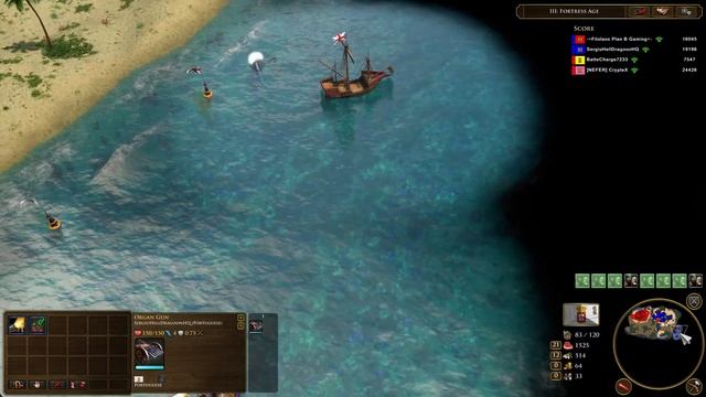 AoE3DE - 2v2 TROPICAL WAR | Multiplayer Gameplay смотреть онлайн