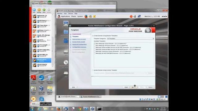 installing WLS 12.1.2 on OEL6U5 смотреть онлайн