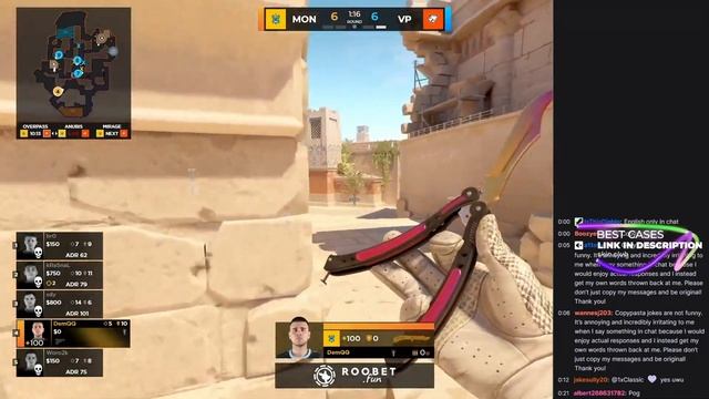 chat reacts to FL1T - 3 USP-S HS kills! - CS2 смотреть онлайн