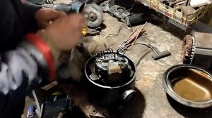 Разборка двигателя от холодильника