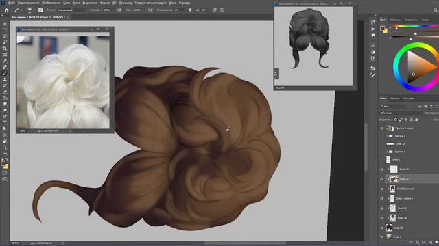 Рисую волосы. Часть 1. смотреть онлайн