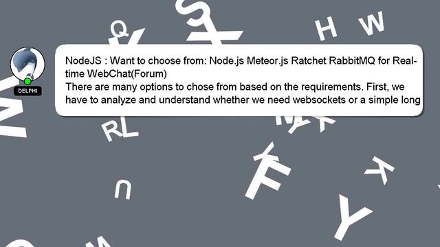 NodeJS : Want to choose from: Node.js Meteor.js Ratchet RabbitMQ for Real-time WebChat(Forum) смотреть онлайн