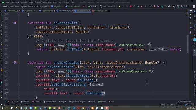 Kotlin Android P06 | Fragment | NguyenCoderVN смотреть онлайн