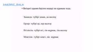 Қазақ тілі 3 сынып 125-сабақ/2-бөлім Сөз және оның құрамы. Елтаңба мен Ту туралы аңыз