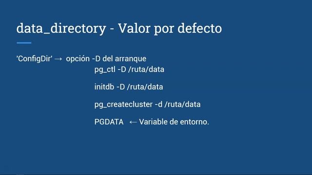 Pildoras PostgreSQL - Episodio Nº 01 - Parámetro data_directory смотреть онлайн