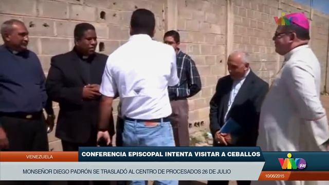 Conferencia Episcopal Venezolana visita a Daniel Ceballos | VIVO Play смотреть онлайн