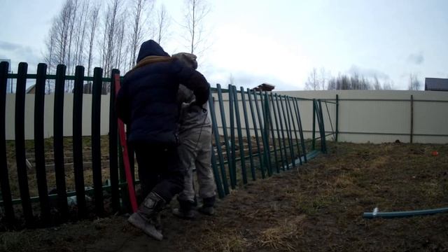 Забор евроштакетник TimeLapse