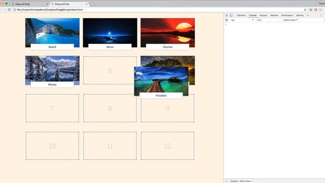 DRAG & DROP Image Gallery with JavaScript: Part 4! смотреть онлайн