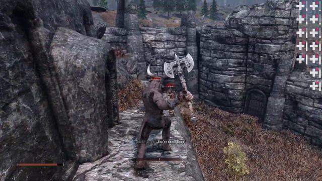 Skyrim SE - Minotaur Gameplay - Exploring the Modded Tundra Region #skyrimmod смотреть онлайн
