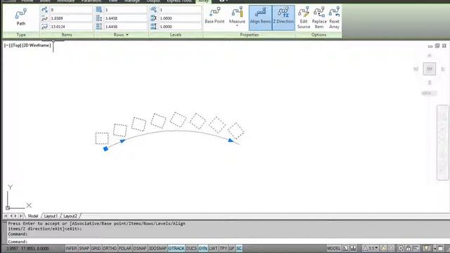 AutoCAD 2012 urdu tutorial part 17 Path Arrays смотреть онлайн