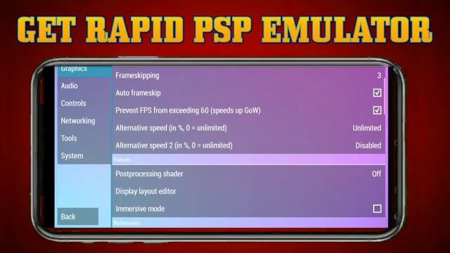 New Fast & Smooth Rapid PSP ( PPSSSPP ) Emulator | How To Set Up Rapid Emulator Setting Tutorial смотреть онлайн