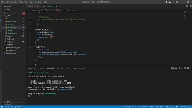 Introdução ao React #15. Binding. смотреть онлайн
