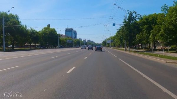Ufa from a Car Window, Republic of Bashkortostan, Russia - 5K Urban Drive Video (Music + Real Sound