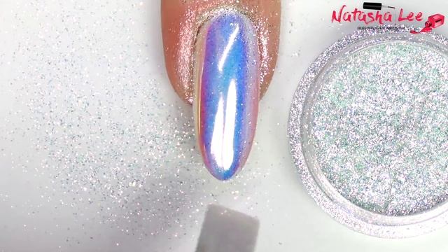 WHITE CHROME NAILS | Mermaid Unicorn Dust Iridescent Nail Art | Sea Shell Nail Swarovski & Pearl смотреть онлайн