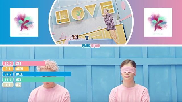 NINETY ONE - E.YEAH Line Distribution (Color Coded) | Q-Pop смотреть онлайн