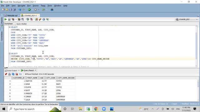 Oracle SQL:Conditional Expressions смотреть онлайн