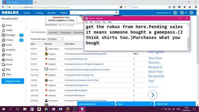 Roblox How to know who bought your gamepasses shirts and gears. смотреть онлайн